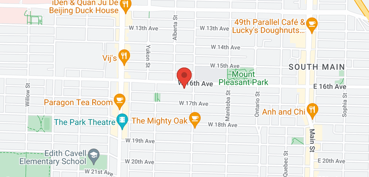 map of 238 W 16TH AVENUE